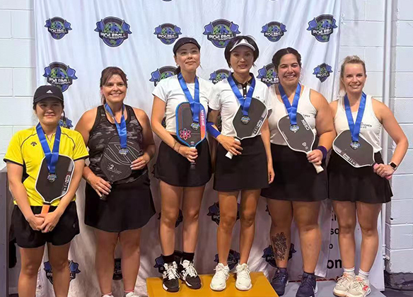 Pickleball paddles and balls